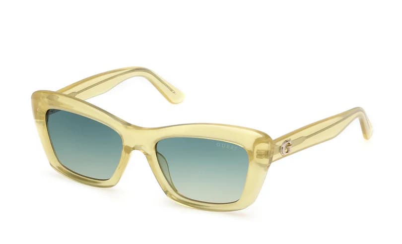 Guess GU00195 39P Sunglasses Shiny Yellow 52mm Women