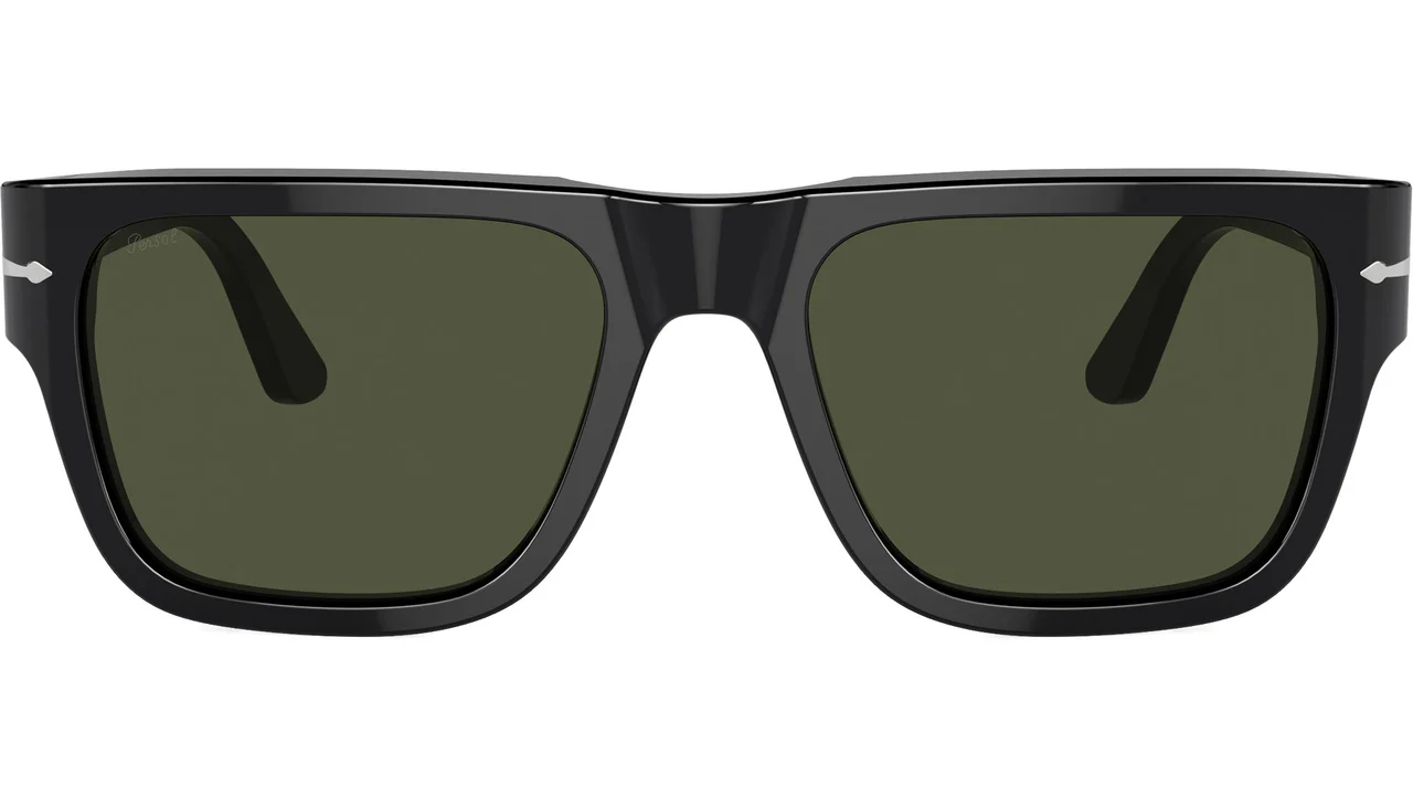Persol PO3348S 95/31 Sunglasses Shiny Black 57mm Men 2