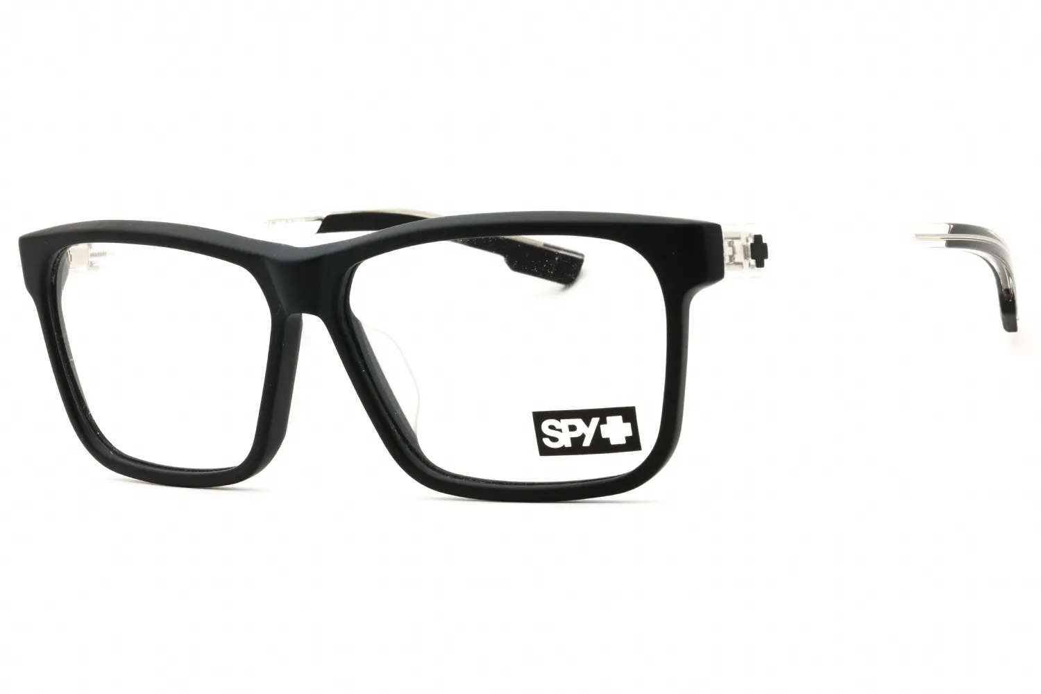 Spy JUSTICE 57 5700000000048 Eyeglasses Matte Black Gloss Crystal Unisex