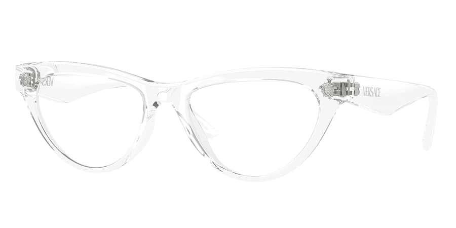 Versace 0VE3364U 148 Eyeglasses Transparent Grey 52mm Women