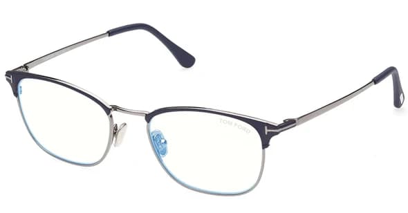 Tom Ford FT5750B 091 Eyeglasses Matte Blue 54mm Men