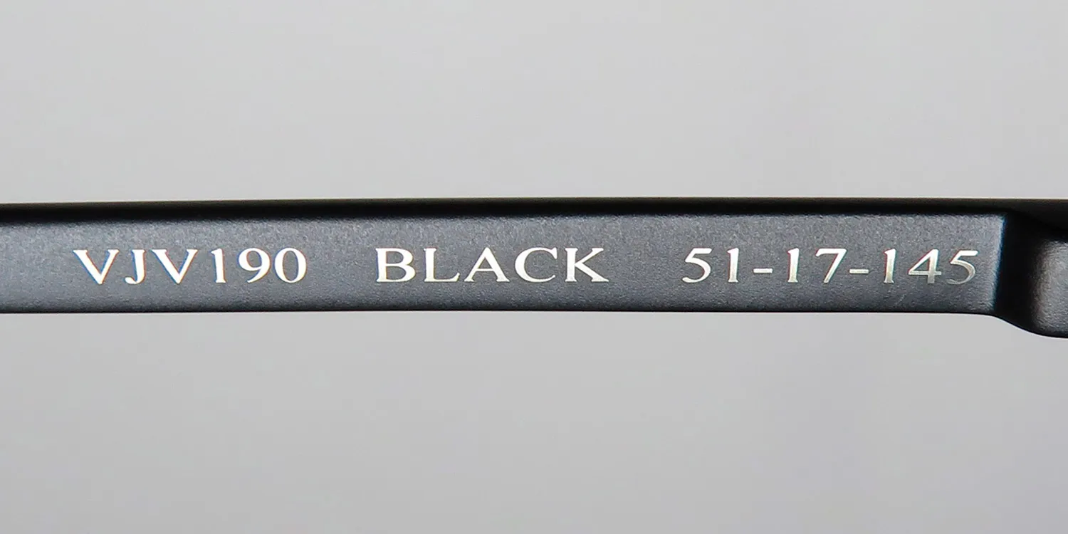 John Varvatos Vjv190 black Eyeglasses Black 51mm 8