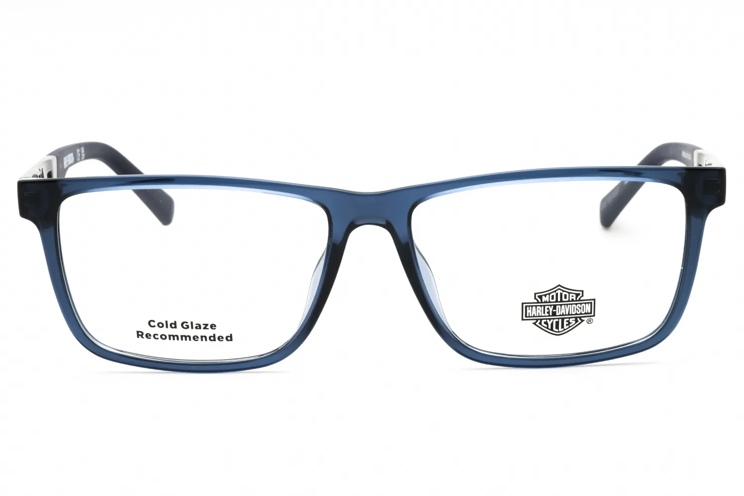 Harley Davidson HD50093 084 Eyeglasses Shiny Light Blue 57mm Men 2