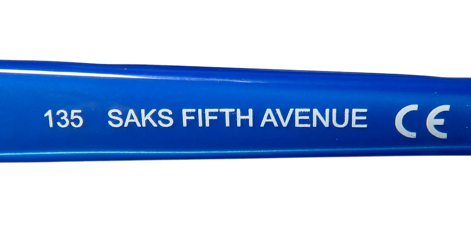 Saks Fifth Avenue 275 0cvl Eyeglasses Dark Ruthenium 53mm Women 7