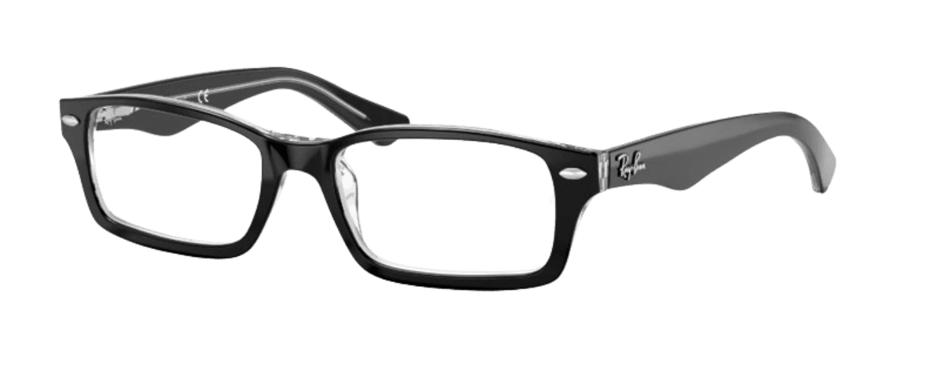 Ray-Ban RB1530 3529 Eyeglasses Black Clear 46mm Kids
