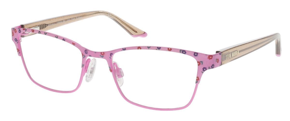Steve Madden Liana Eyeglasses Pink Floral 49mm Women