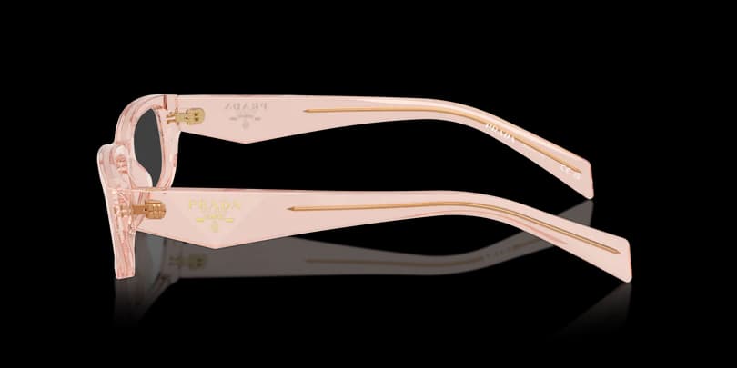 Prada 0PR B05V 19Q1O1 Eyeglasses Transparent Peach 52mm Women 3
