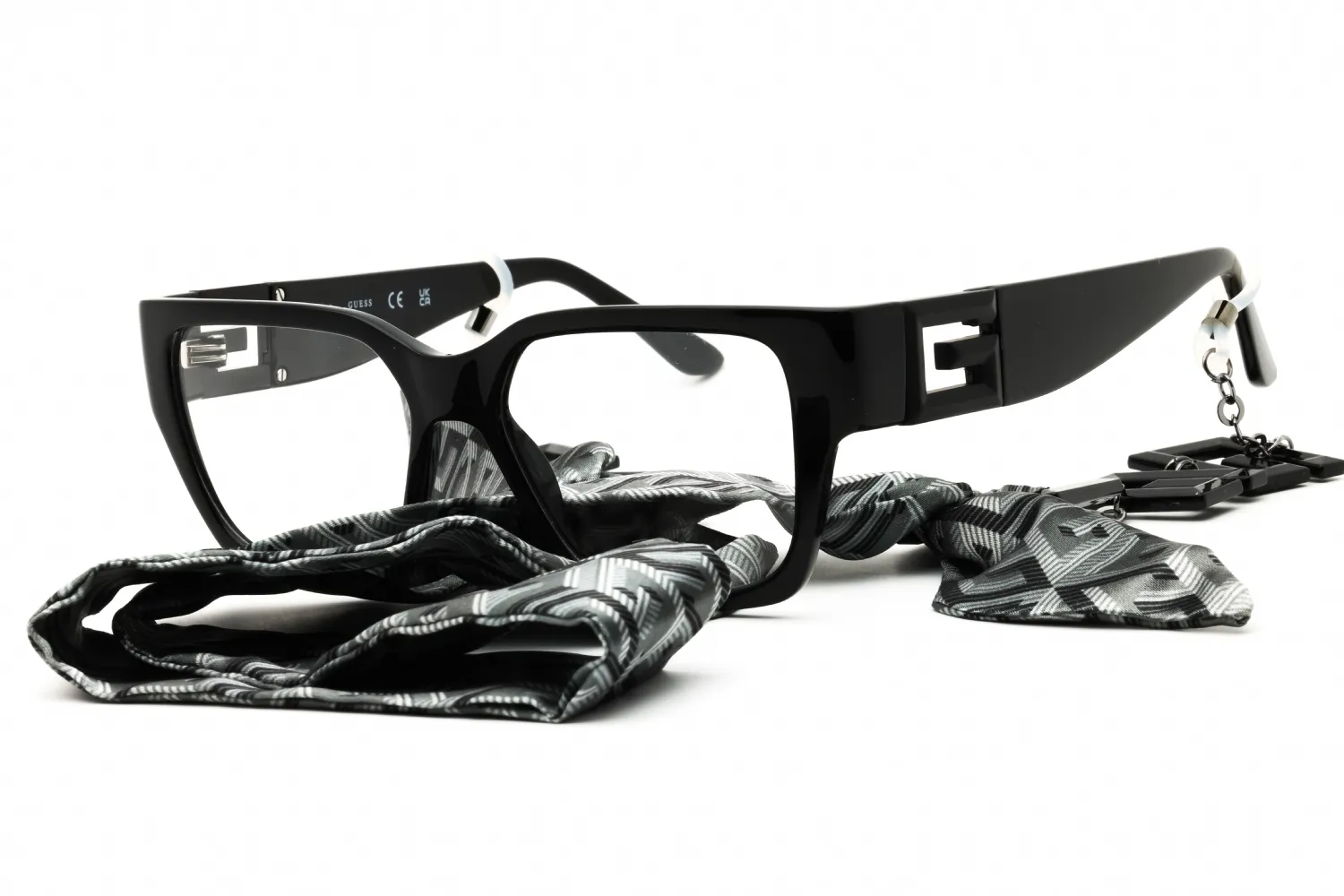 Guess GU2987 001 Eyeglasses Shiny Black 54mm Unisex