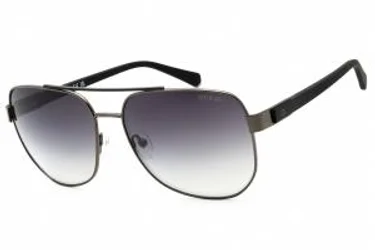 Guess GU00015 08C Sunglasses Shiny Gunmetal 61mm