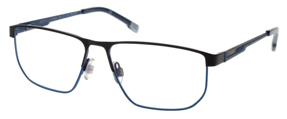 IZOD IZ2112 Eyeglasses Black 54mm Men