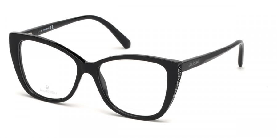 Swarovski SK5290 001 Eyeglasses Black 53mm Women
