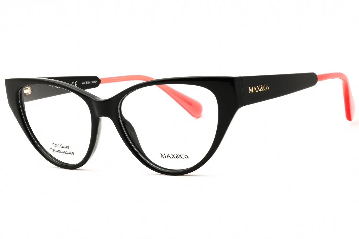 Max & Co MO5071 001 Eyeglasses Shiny Black 53mm Women