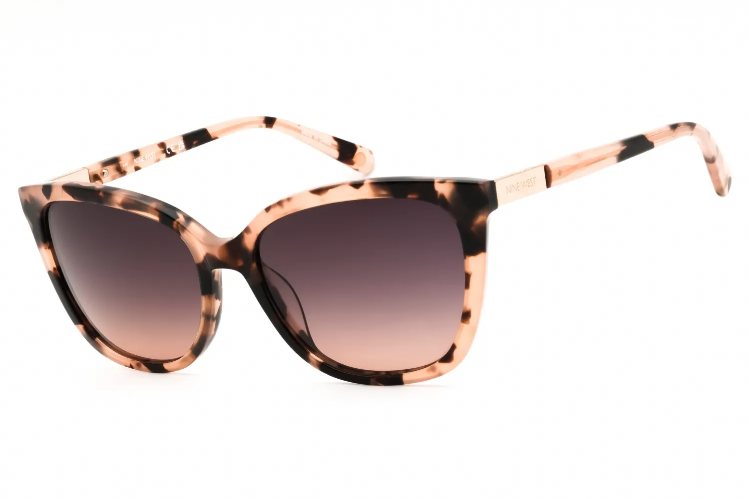 Nine West NW638S 265 Sunglasses Blush Tortoise 58mm Women