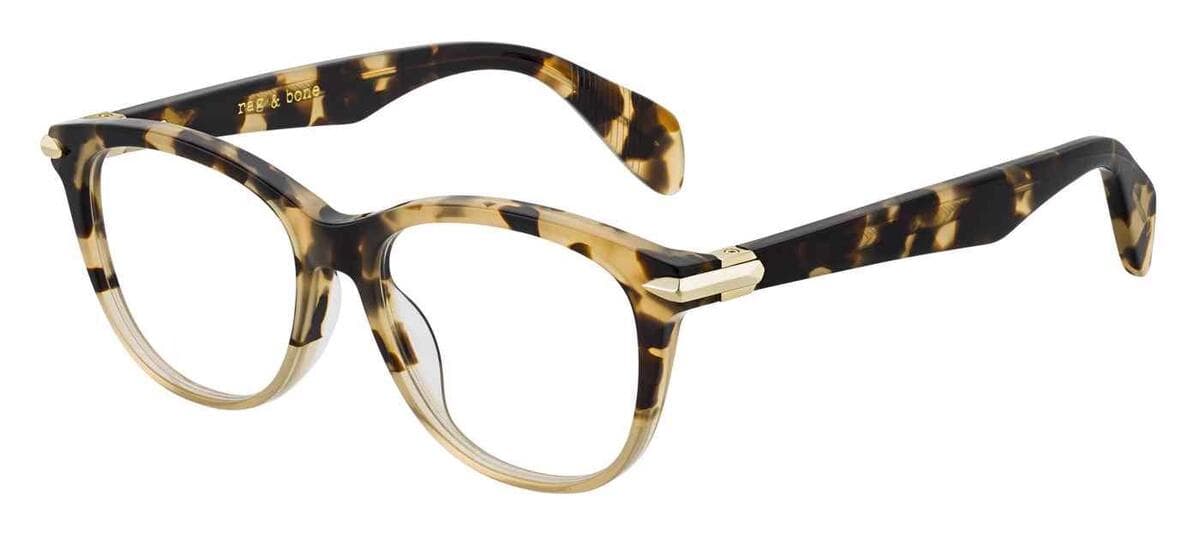 Rag & Bone RNB3014 C9B C9B Eyeglasses Brown 49mm Women