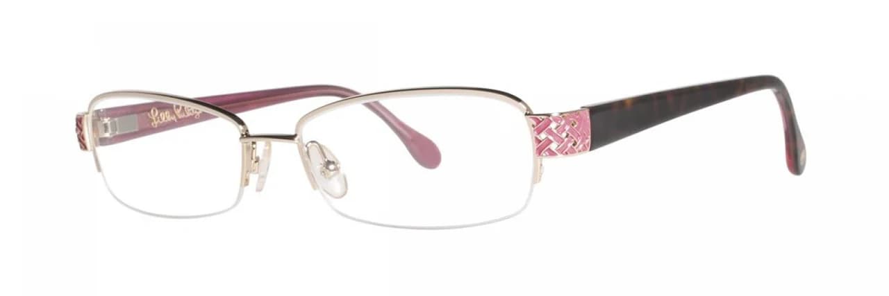 Lilly Pulitzer Eve Eyeglasses Gold 53mm Women