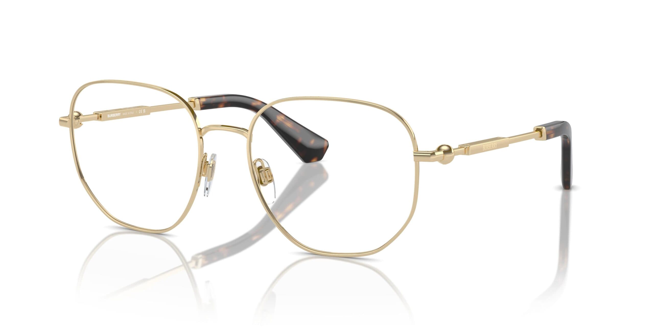 Burberry 0BE1385 1109 Eyeglasses Light Gold 55mm Women