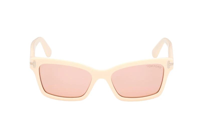 Tom Ford FT1085 25Z Sunglasses Ivory 54mm Women 2
