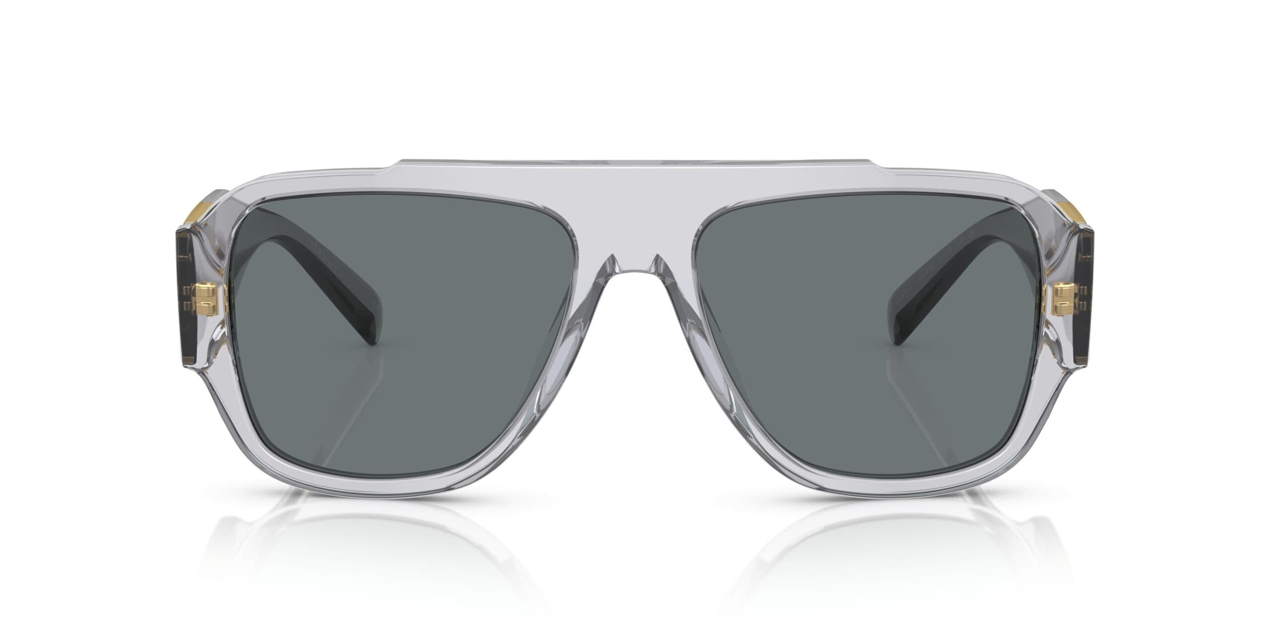 Versace 0VE4436U 530580 Sunglasses Transparent Grey 57mm Men 2