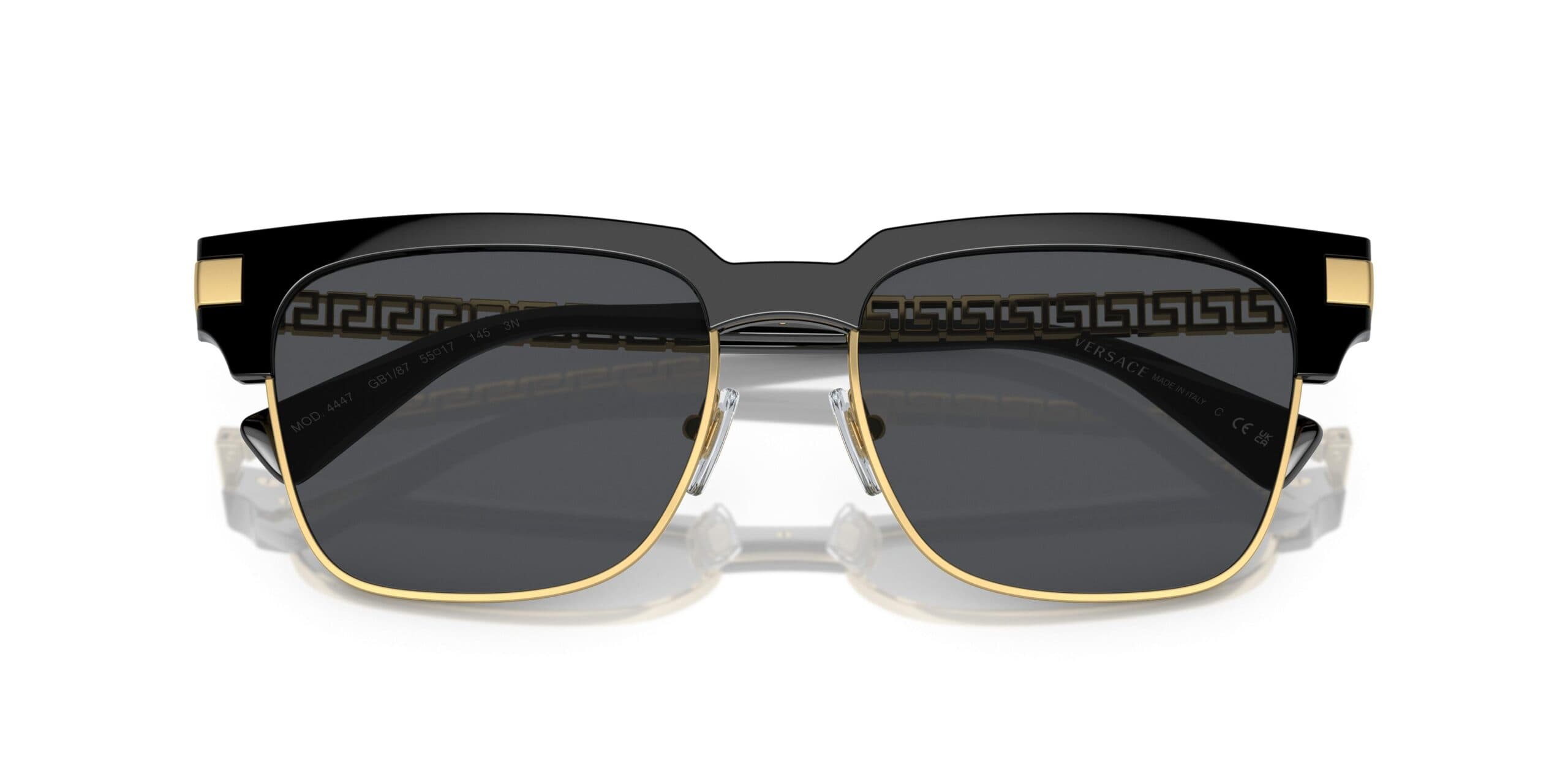 Versace MOD.4447 GB1/87 Sunglasses Black 55mm Unisex 5