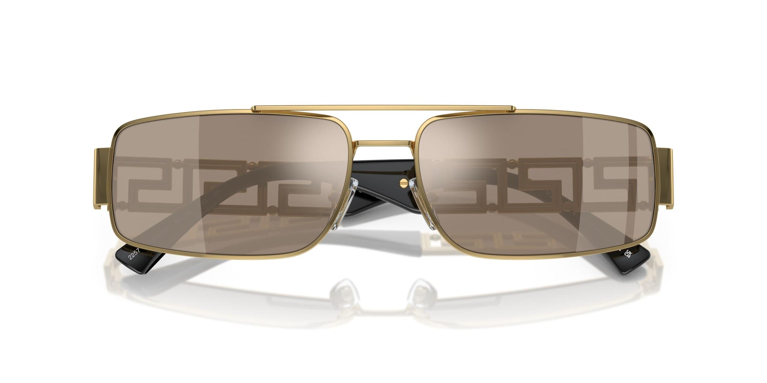Versace 0VE2257 10025A Sunglasses Gold 60mm Men 5