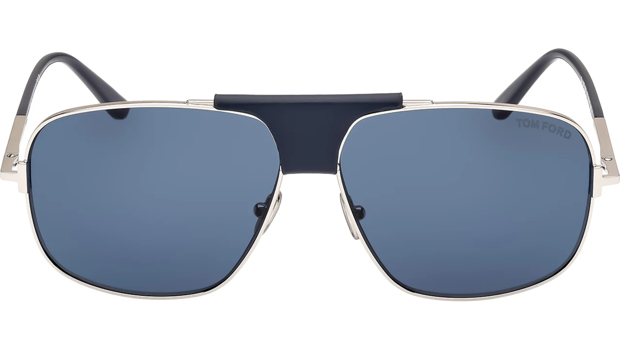 Tom Ford FT1096 16V Sunglasses Shiny Palladium 62mm Men 2