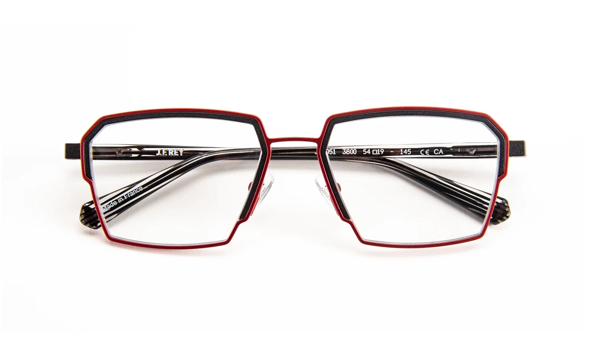 J.F. Rey JF3051 C3800 Eyeglasses Red/black 54mm Men 2