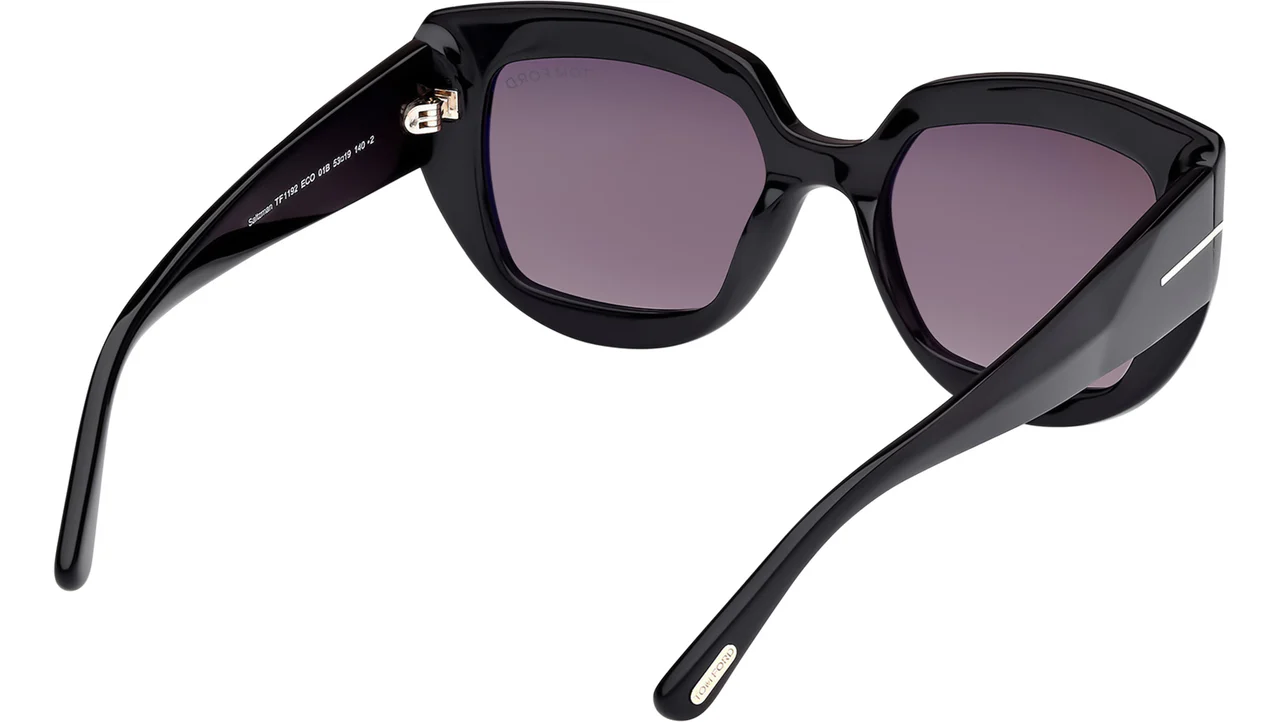 Tom Ford FT1192 01B Sunglasses Shiny Black 53mm Women 5