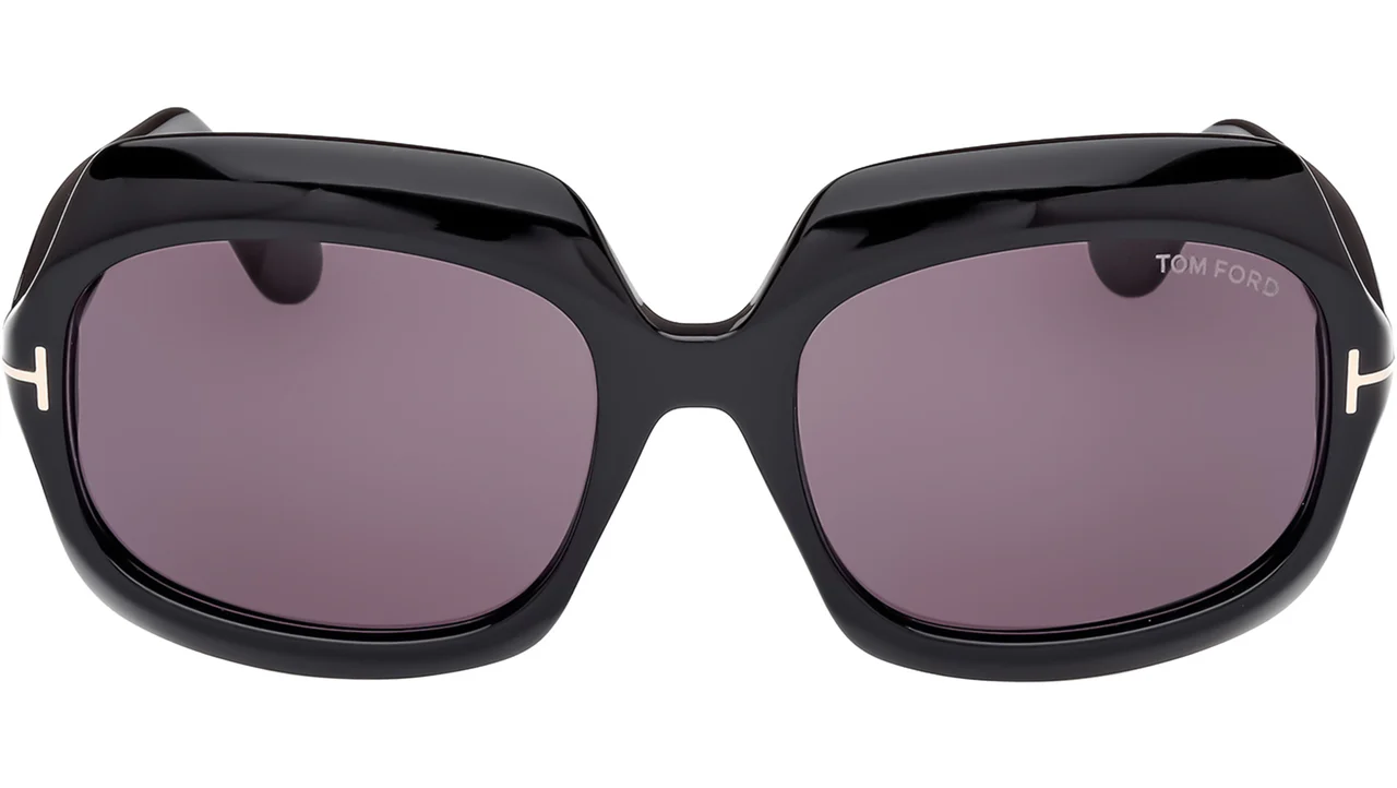 Tom Ford FT1155 01A Sunglasses Shiny Black 60mm Women 2