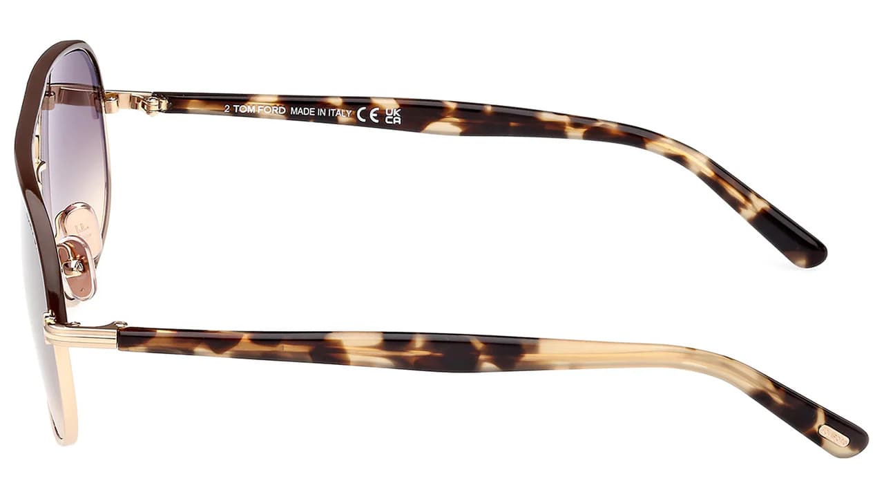 Tom Ford FT1019 28F Sunglasses Shiny Rose Gold 59mm Men 3