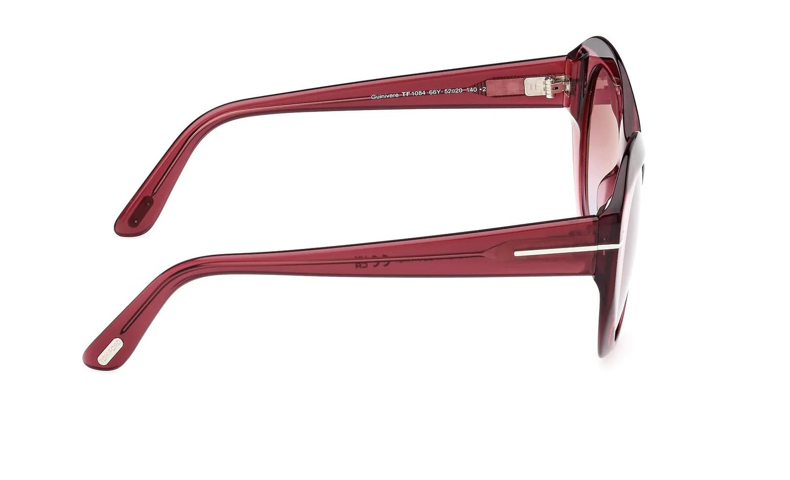 Tom Ford FT1084 66Y Sunglasses Shiny Red 52mm Women 3