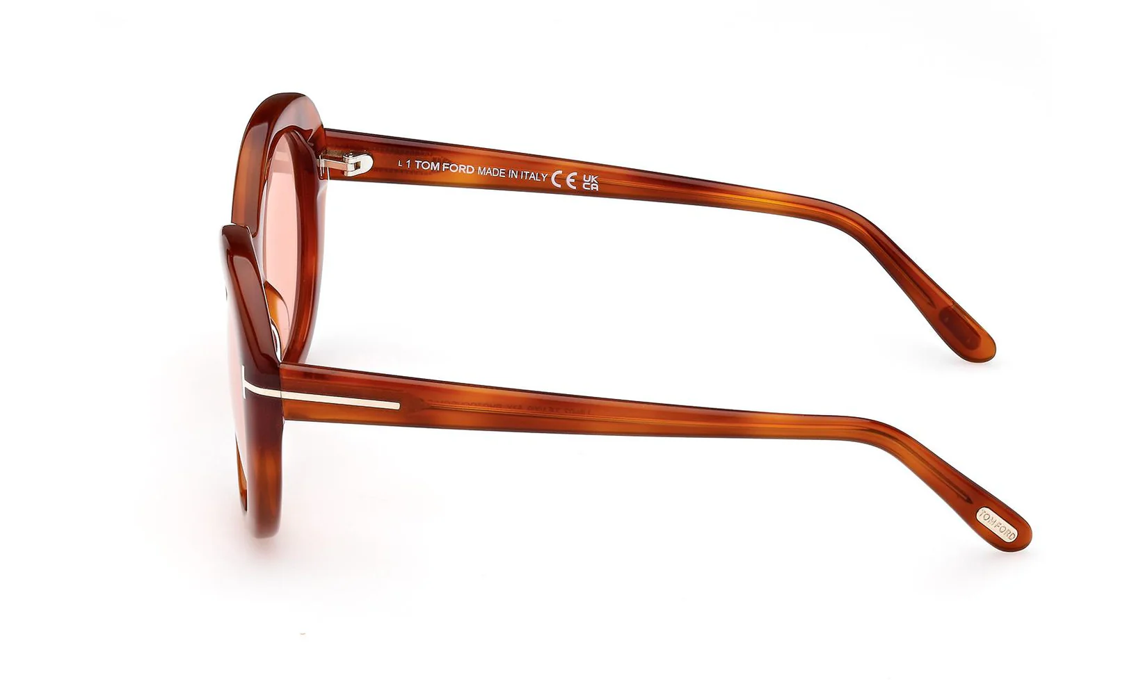Tom Ford FT1009 53Y Sunglasses Blonde Havana 55mm Women 3