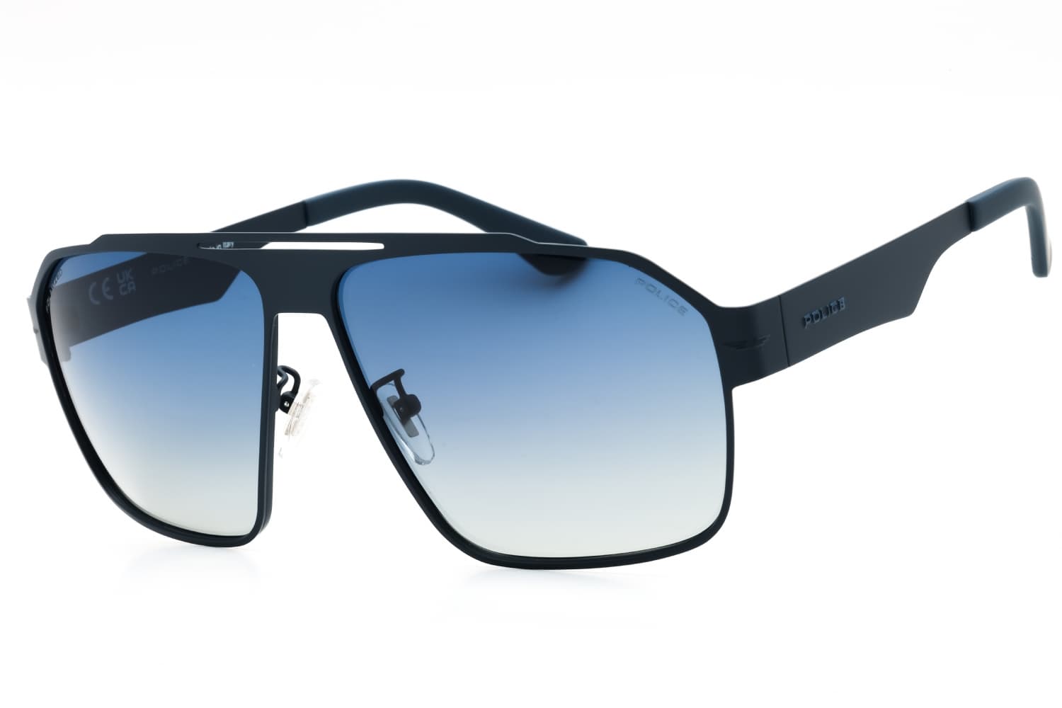 Police SPLL08M S72P Sunglasses Matt Full Blue 63mm Men
