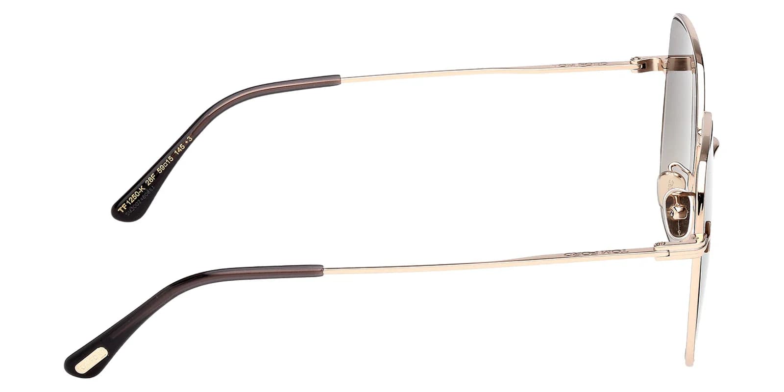 Tom Ford FT1250K 28F Sunglasses Shiny Rose Gold 59mm Women 5