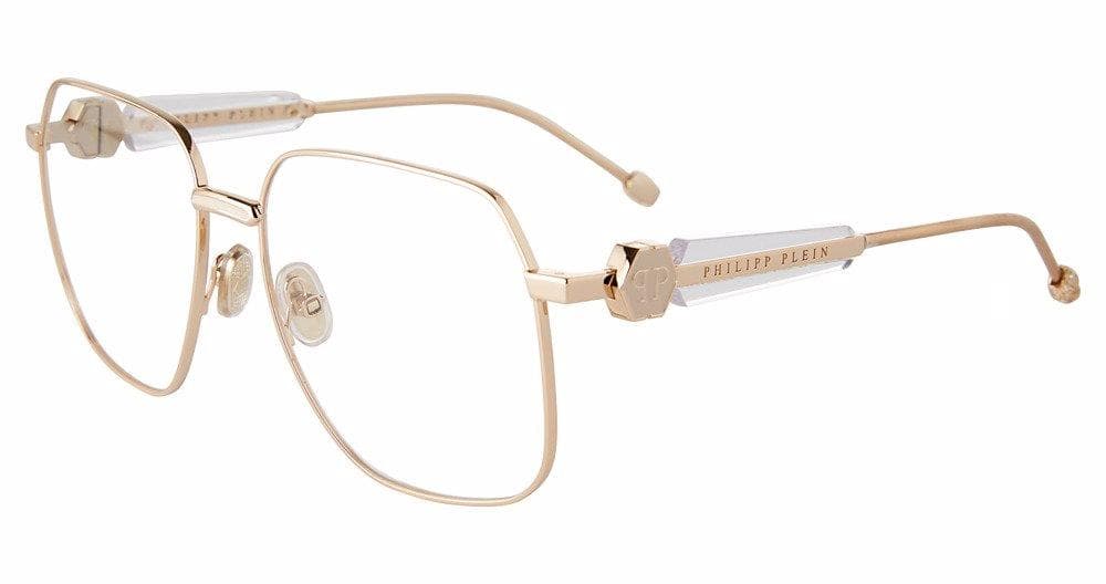 Philipp Plein VPP126S 0F47 Eyeglasses Rose Gold 57mm Women
