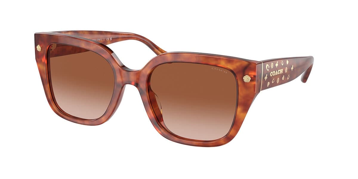 Coach HC8392U CR611 577413 Sunglasses Brown 140mm Women