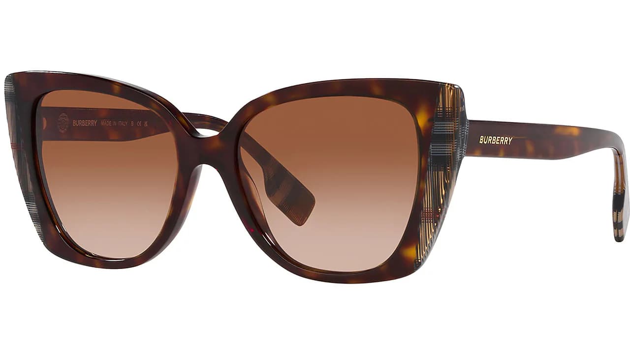 Burberry 0BE4393 405313 Sunglasses Dark Havana 54mm Women