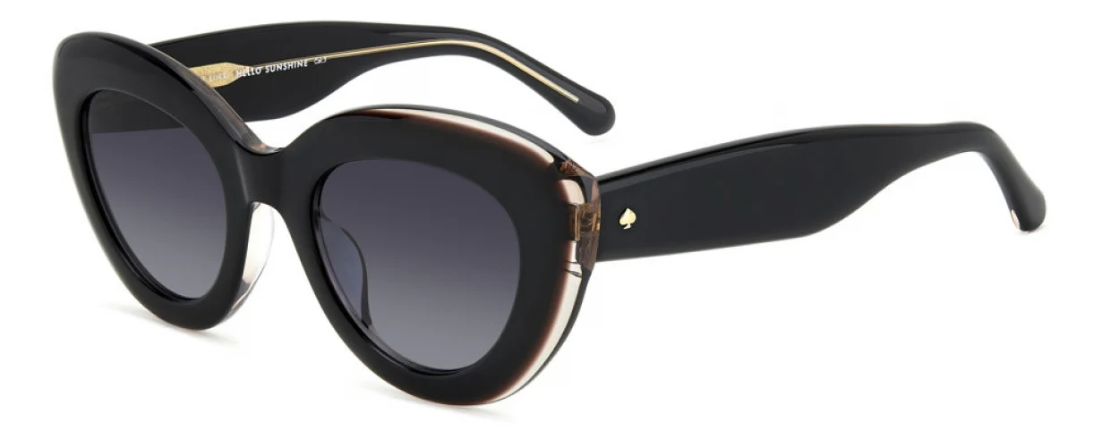 Kate Spade CAPRI/G/S 03H2 9O Sunglasses Black Pink 50mm Women