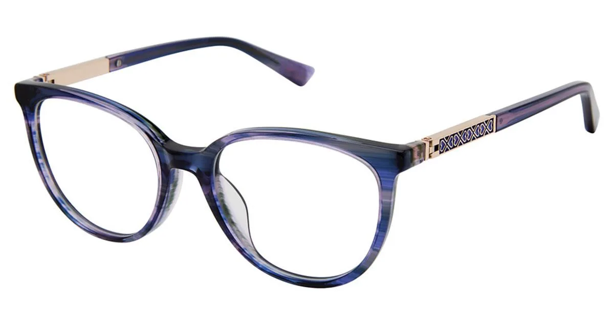 Nicole Miller LUNA C02 Eyeglasses Purple 47mm Women