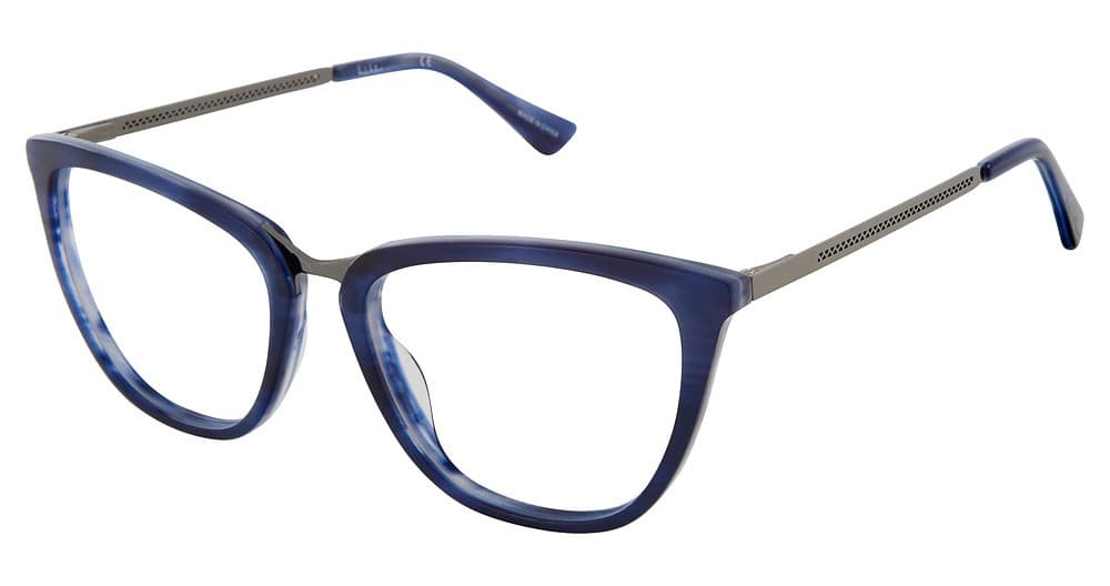 Nicole Miller NMHARING 03 Eyeglasses Lapis Horn 53mm Women