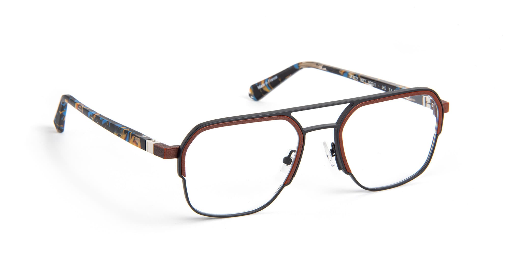 J.F. Rey JF3032 C0097 Eyeglasses Black/brown 55mm Men