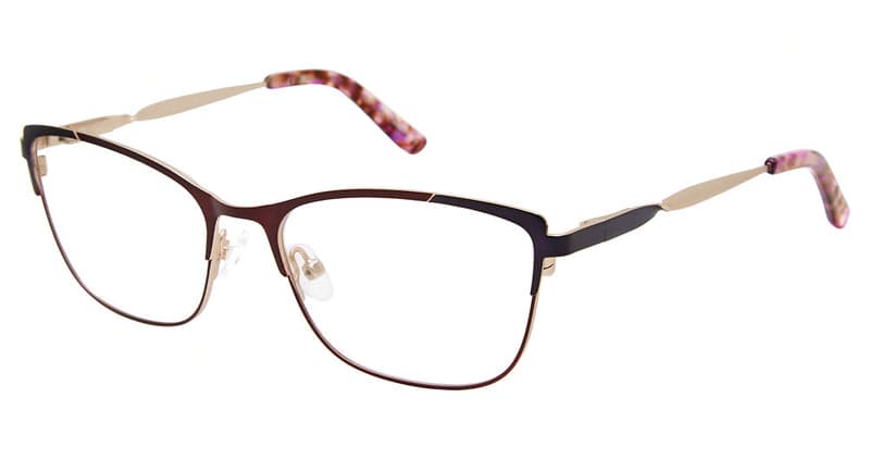 Ann Taylor AT108 C02 Eyeglasses Matte Plum 52mm Women