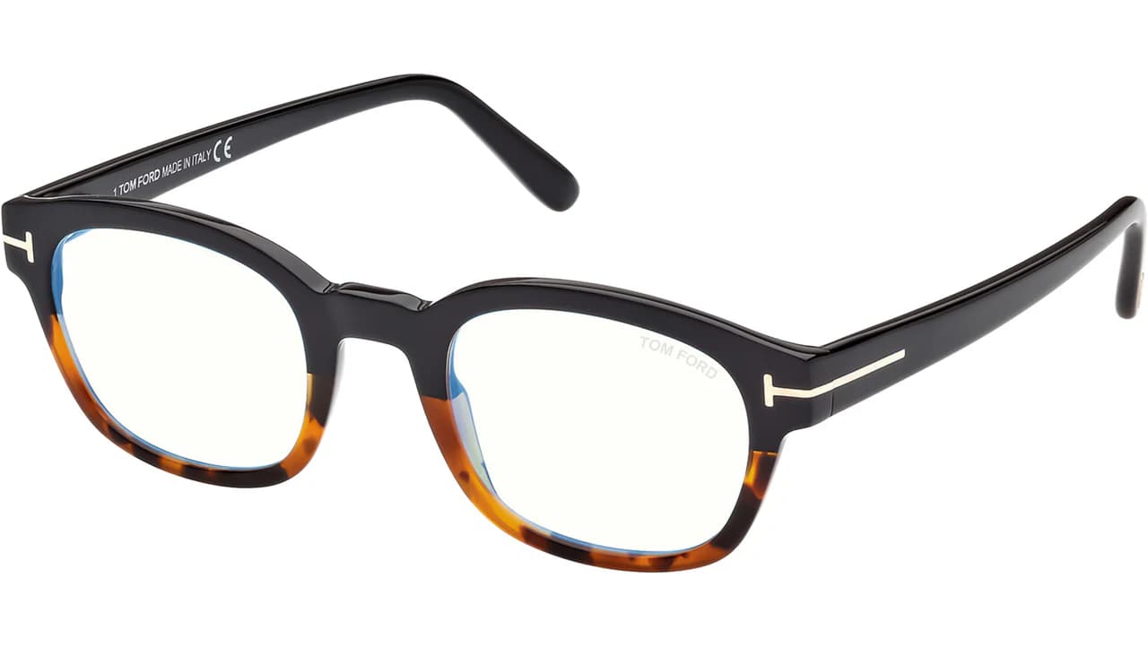 Tom Ford FT5808B 005 Eyeglasses Black 49mm Men
