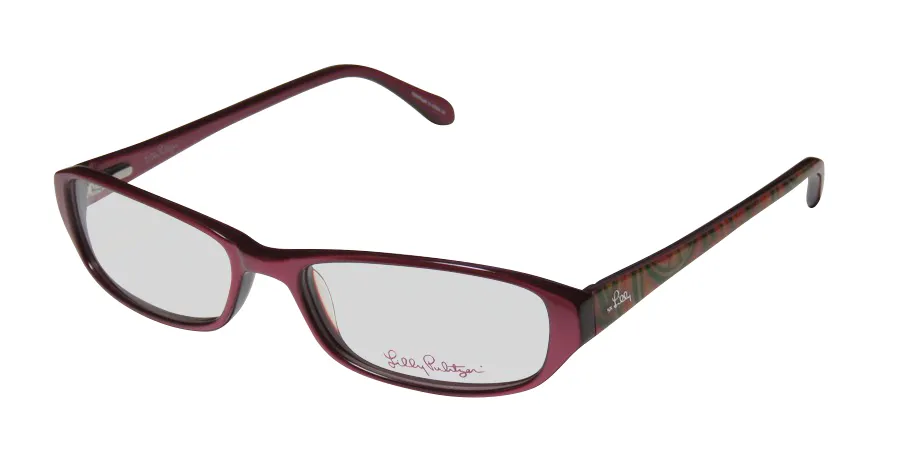 Lilly Pulitzer Ricci be Eyeglasses Rose Wine 52mm