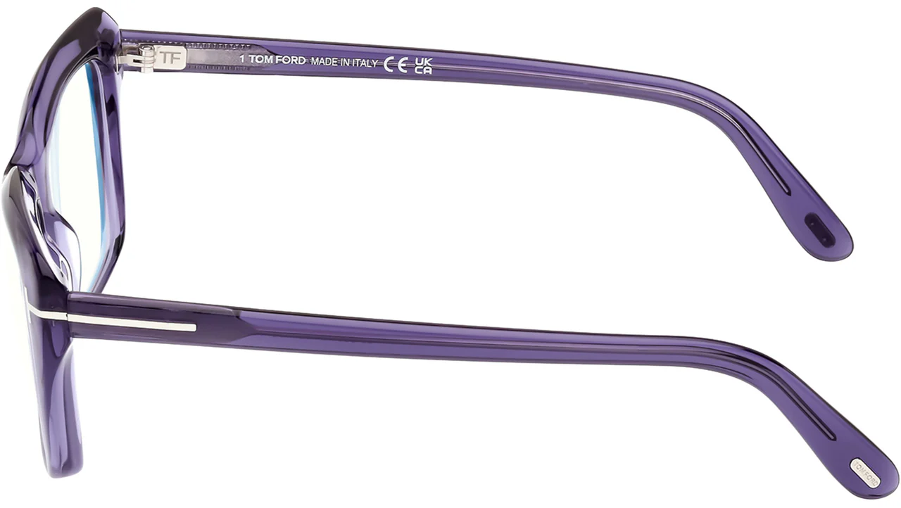 Tom Ford FT5894B 81 Eyeglasses Shiny Violet 56mm Women 3