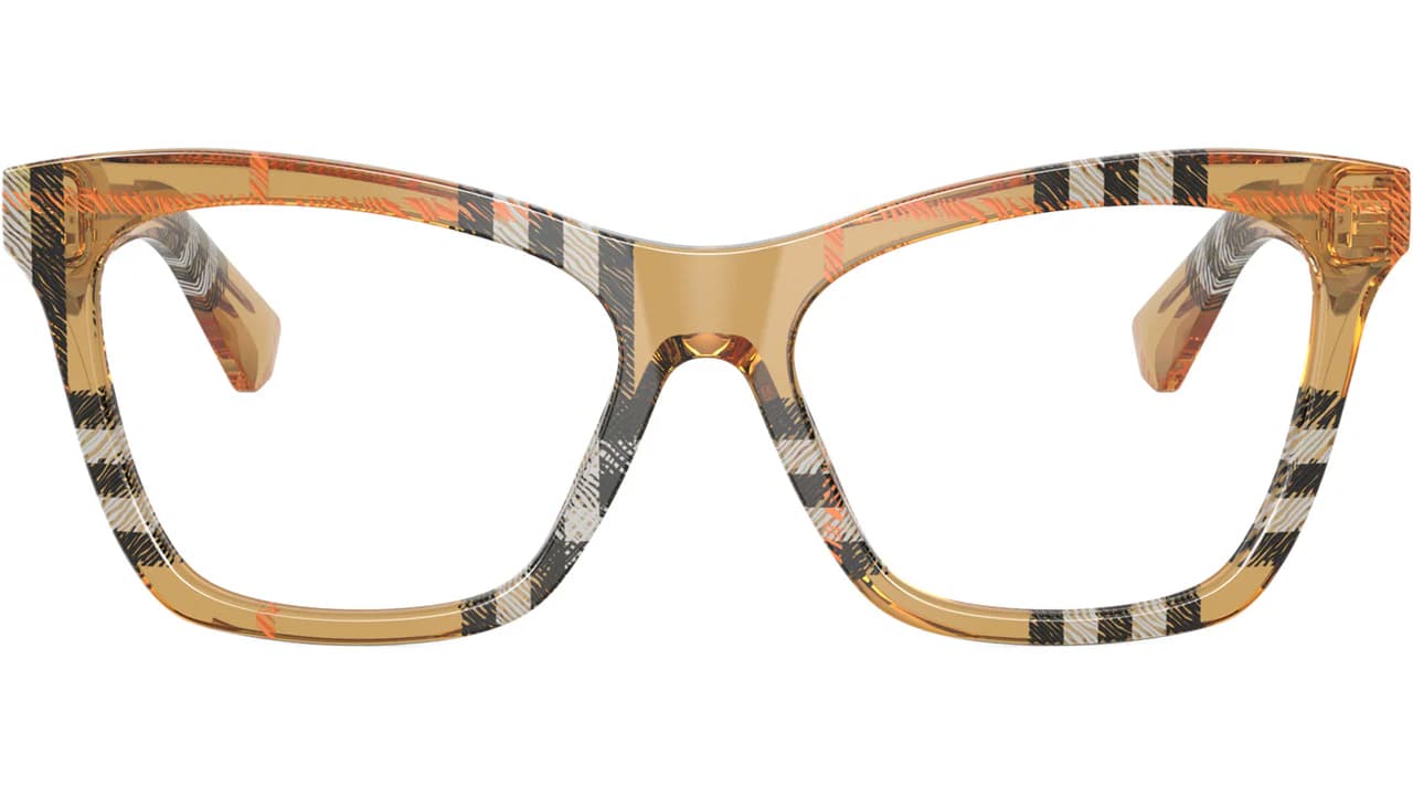 Burberry 0BE2416 4146 Eyeglasses Checkered Brown 52mm Women 2