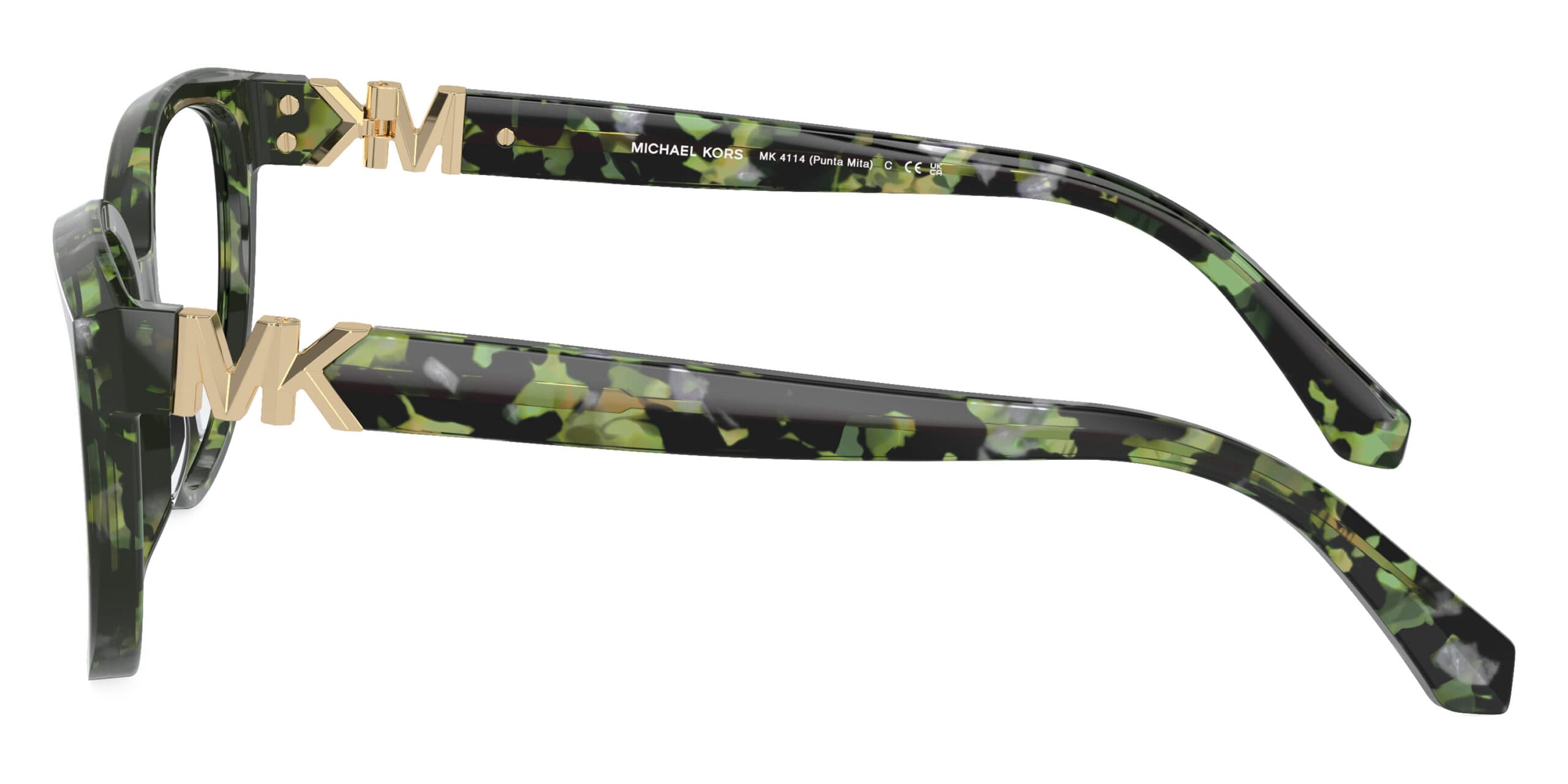 Michael Kors MK4114 Punta Mita 3953 Eyeglasses Green Tortoise 55mm Women 3