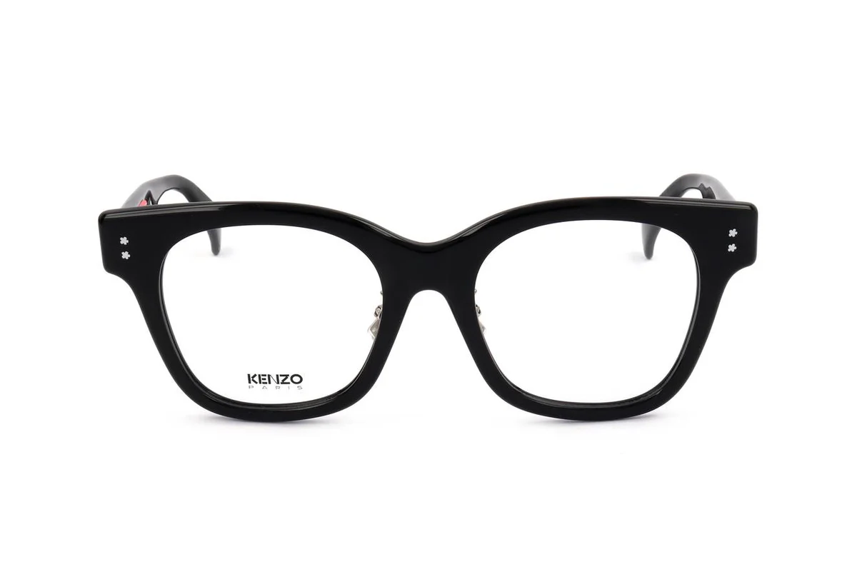 Kenzo KZ50187F 001 Eyeglasses Shiny Black 51mm Women 2