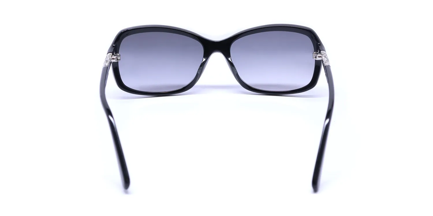 Nine West Nw627s 001 Sunglasses Black 57mm 5