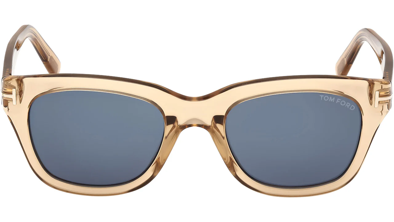 Tom Ford FT0237 45V Sunglasses Shiny Light Brown 52mm Men 2
