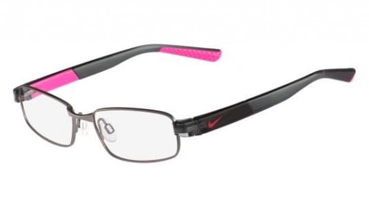 Nike 5572 070 Eyeglasses Gray Pink 46mm Kids